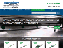 Tablet Screenshot of motionconstrained.com